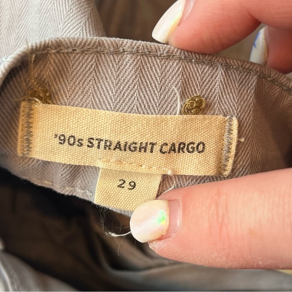 Madewell Garment-Dyed Solstice '90s Straight Cargo Pant Women Size 29 Grey Gray - Picture 4 of 15